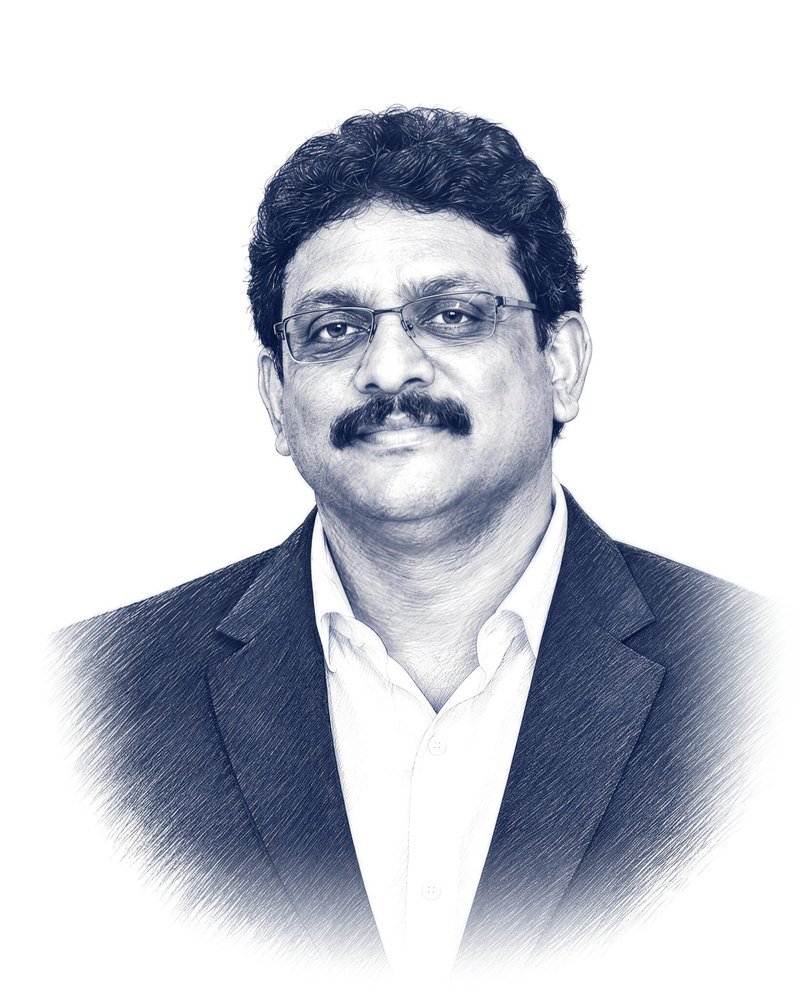 Sketch portrait of Prasanna Mandava