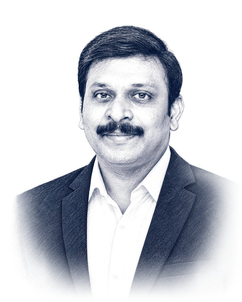 Sketch portrait of Sreekanth Babu Koganti